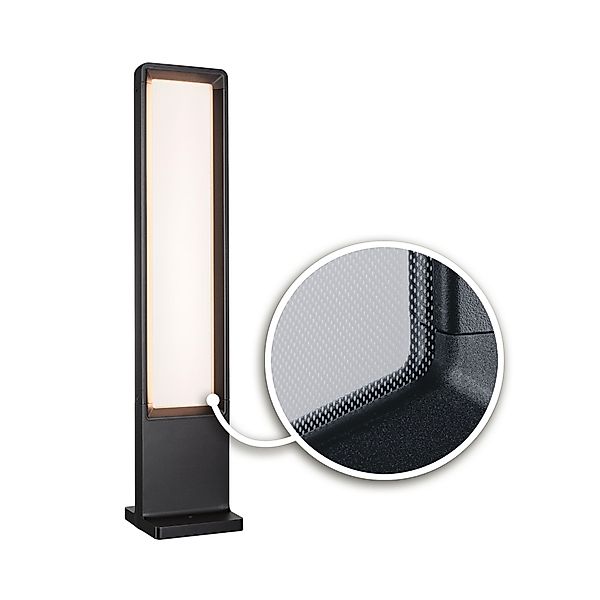 Paulmann "LED Pollerleuchte Reana IP44 eckig 832mm 3000K 2x4W 2x240lm 230V günstig online kaufen