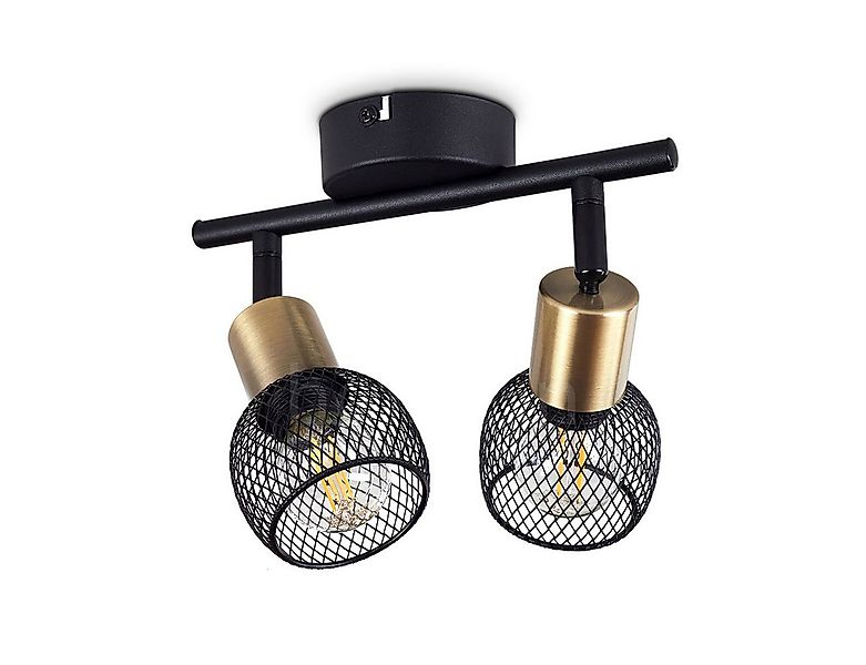 hofstein Deckenleuchte »Pieve« Deckenlampe aus Metall schwarz, gold Zimmerl günstig online kaufen