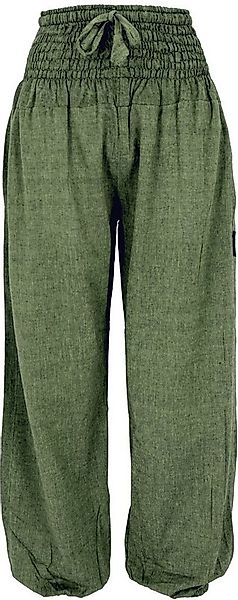 Guru-Shop Relaxhose Muckhose, Aladinhose mit breitem Bund - grün alternativ günstig online kaufen