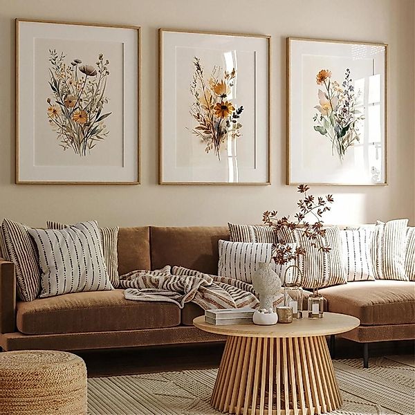 Uixxducc Poster 3er Poster Set Blumen günstig online kaufen