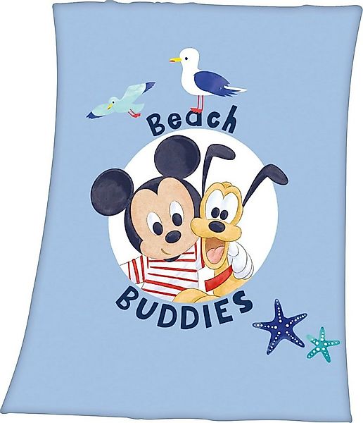 Babydecke Mickey Mouse, Disney, mit liebevollem Mickey Mouse Motiv, Kuschel günstig online kaufen