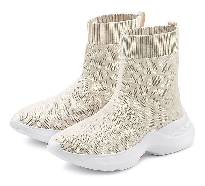 LASCANA Sock Boot, Sneaker elastisches Material, günstig online kaufen