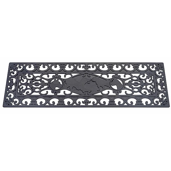 Jet-Line Stufenmatte Escalera aus Gummi Wetterfest Rutschhemmend 25 x 75 cm günstig online kaufen