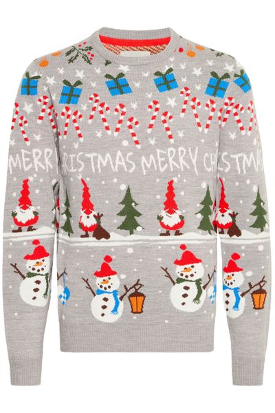 Blend Strickpullover BHCHRISTIAN Weihnachtlicher Grobstrickpullover günstig online kaufen