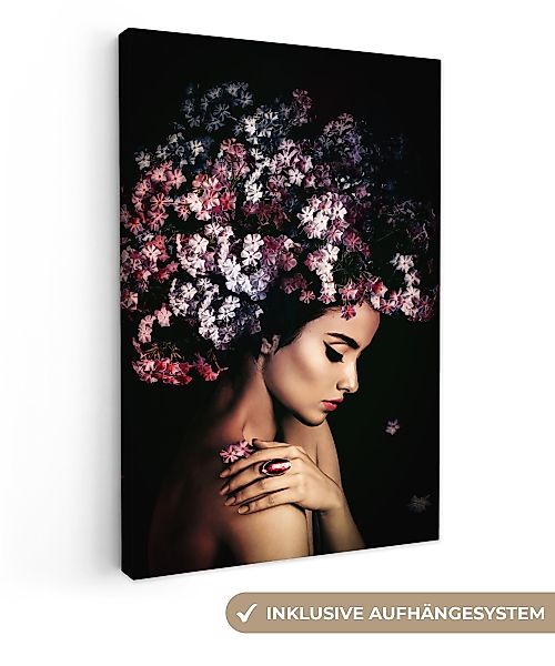 OneMillionCanvasses® Leinwandbild Blossom - Frau - günstig online kaufen