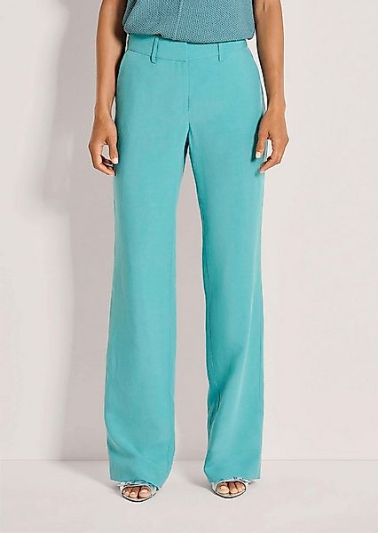 MADELEINE Stoffhose Elegante Sommerhose mit weitem Bein Leinenhose mit Form günstig online kaufen