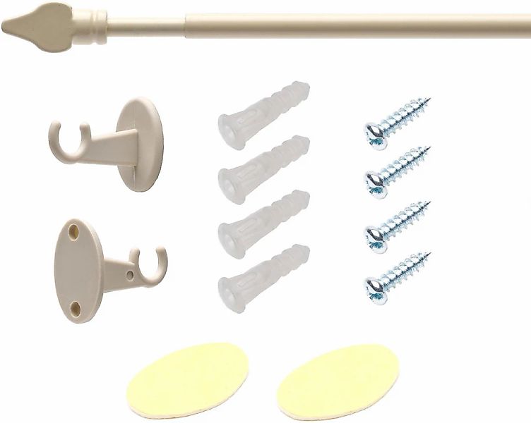 Liedeco Scheibenstange "Mailand" Ø 8 mm 1 läufig-läufig ausziehbar günstig online kaufen