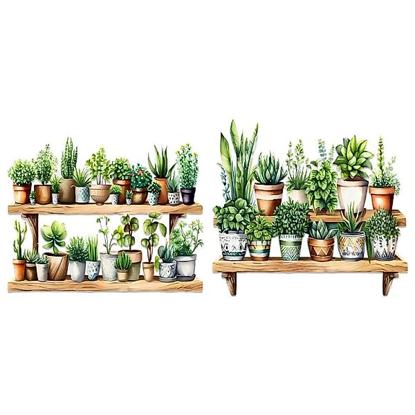 Coonoor Fenstersticker Pflanzen-Glasfensteraufkleber, Blumenmuster-Fenstera günstig online kaufen