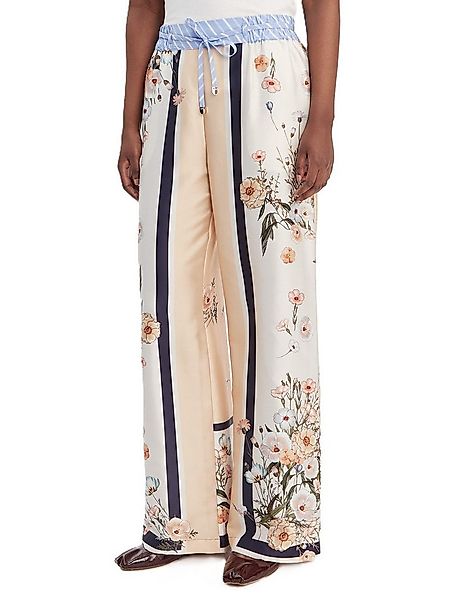 Liu Jo Stoffhose - Damen Stoffhose mit Blumenmuster - Wide Leg Hose - Somme günstig online kaufen