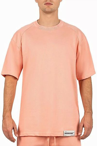 Reichstadt Oversize-Shirt Casual Kurzarm T-shirt 23RS041 Old Pink XS mit St günstig online kaufen