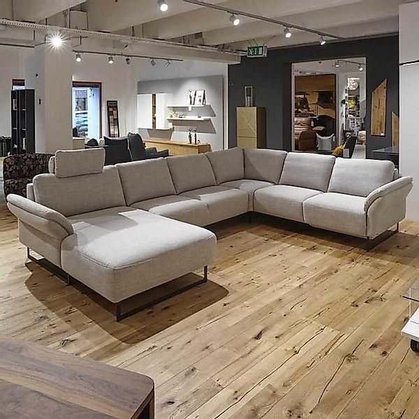 Activineo Ecksofa Ecksofa Barcley Stoff City 4 Grau Füße Schwarz Mit Relaxf günstig online kaufen