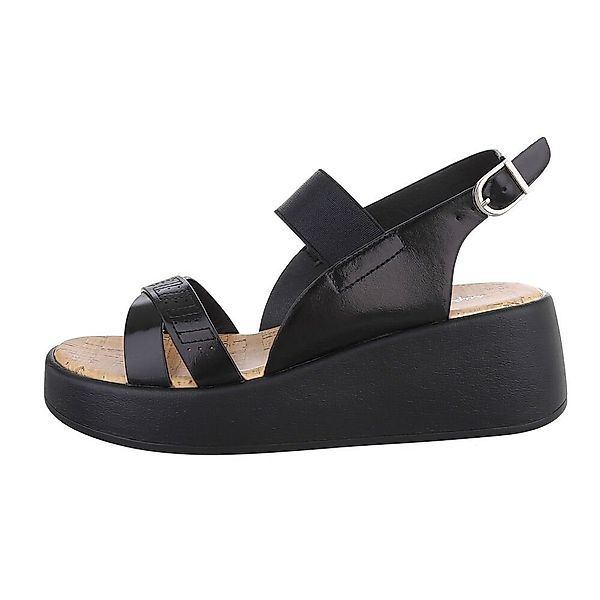 Ital-Design Damen Freizeit Plateausandaletten Keilabsatz/Wedge Keilsandalet günstig online kaufen