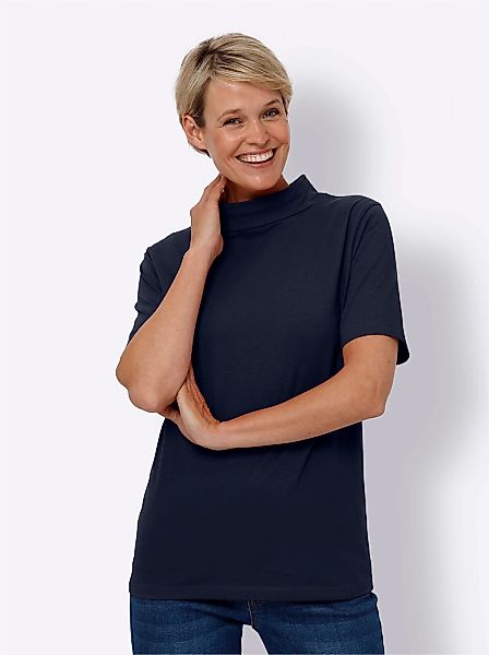 Classic Basics Stehkragenshirt "Kurzarm-Shirt", (1 tlg.) günstig online kaufen
