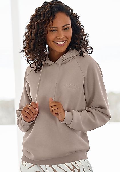 LASCANA Kapuzensweatshirt, mit Logostickerei, Loungewear günstig online kaufen