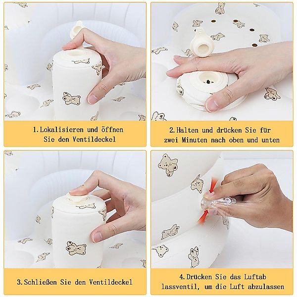 FOUORTUNATE-BEE Kinderstuhl Aufblasbarer Baby-Sitz für Babys günstig online kaufen