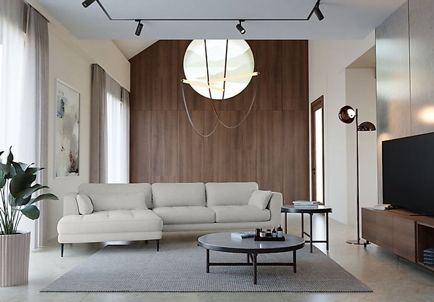 TRENDMANUFAKTUR Ecksofa »Luzi, wahlweise mit Schlaffunktion & Bettkasten. L günstig online kaufen