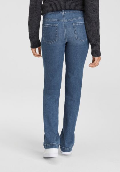 Arizona Weite Jeans weite Beinform, Used-Look-Waschung, günstig online kaufen