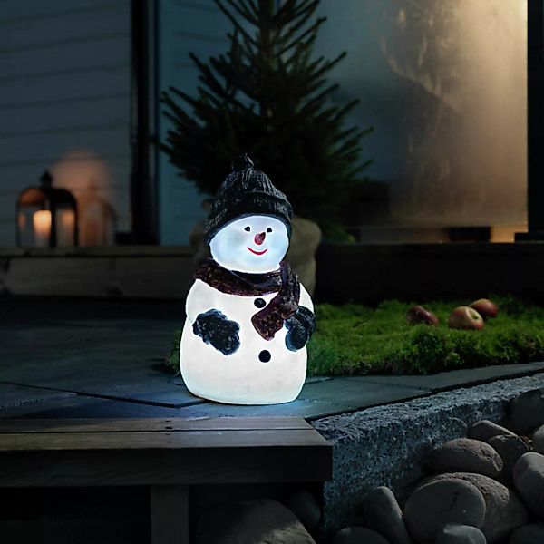 LED-Dekofigur Schneemann mit RGB-Farbwechsel, IP44 günstig online kaufen