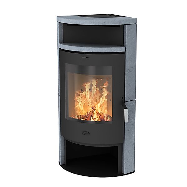 Fireplace Samba Kaminofen Speckstein Schwarz 6 kW günstig online kaufen