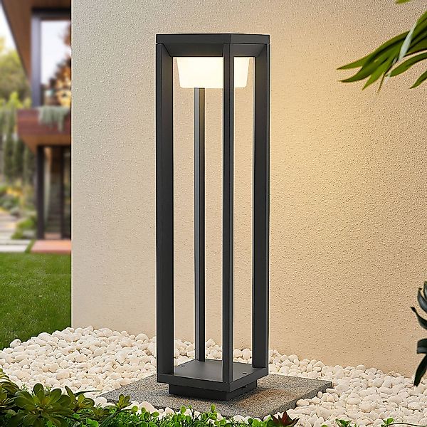 Prios LED-Wegeleuchte Gamion, 60 cm, anthrazit, Metall, IP54 günstig online kaufen