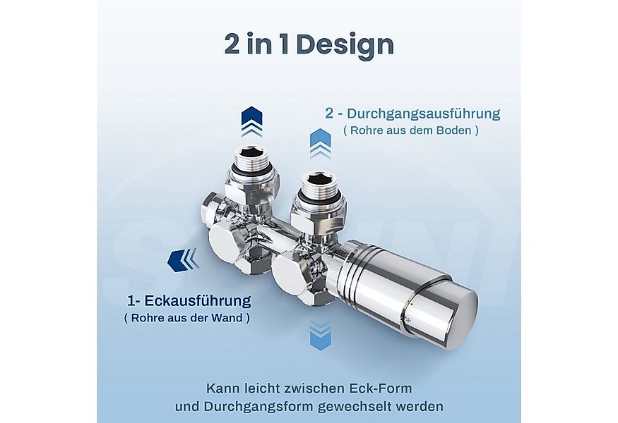 SONNI Badheizkörper Badheizkörper Weiß Heizkörper Design Handtuchtrockner B günstig online kaufen