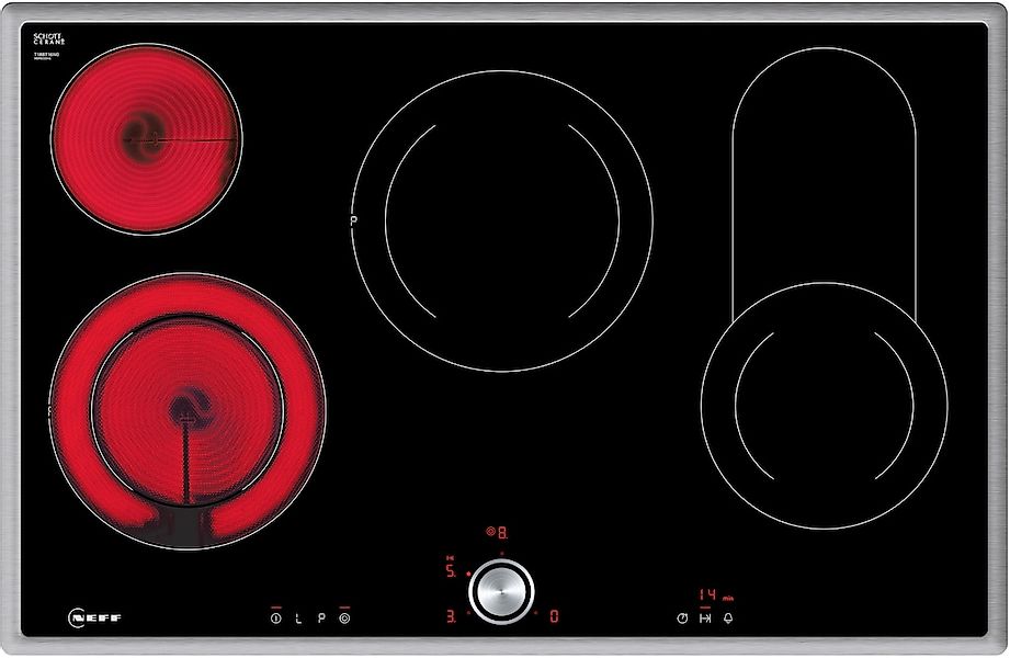 NEFF Elektro-Kochfeld von SCHOTT CERAN "T18BT16N0" mit intuitiver Twist Pad günstig online kaufen