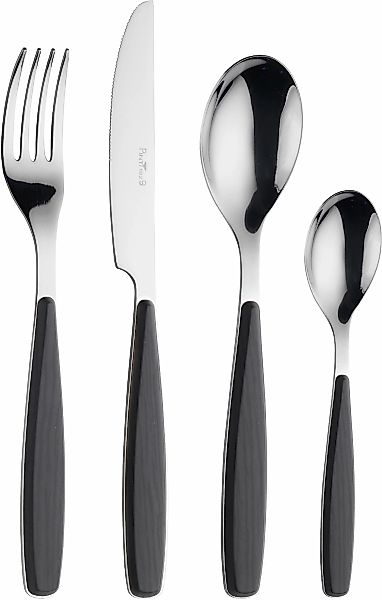PINTINOX Besteck-Set "Riva" mit Kunststoffgriff in Holz-Optik günstig online kaufen
