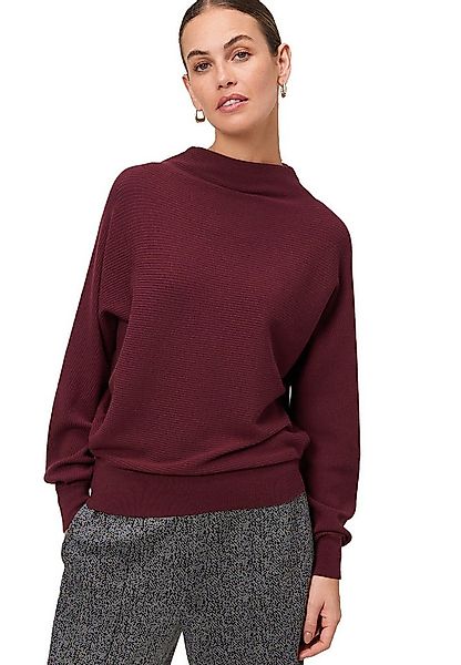 Zero Strickpullover Damen strukturiert mit Stehkragen (1-tlg) Plain/ohne De günstig online kaufen