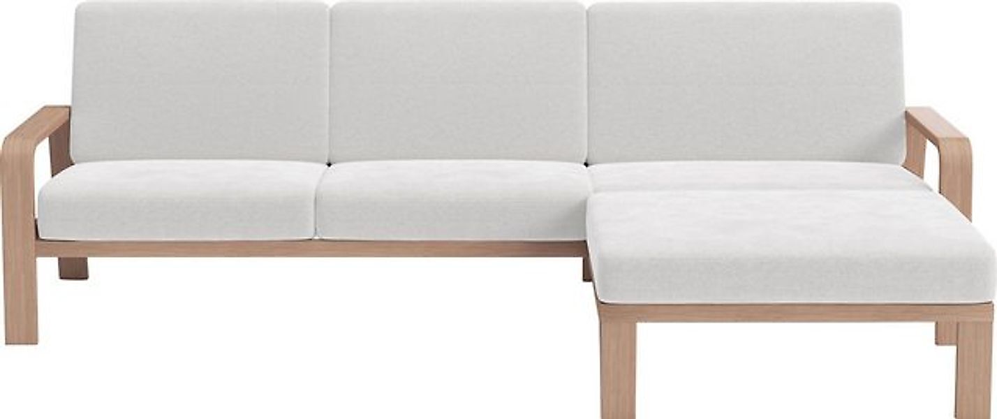 sit&more Ecksofa Kolding L-Form, Armlehnen aus Buchenholz in natur, verschi günstig online kaufen