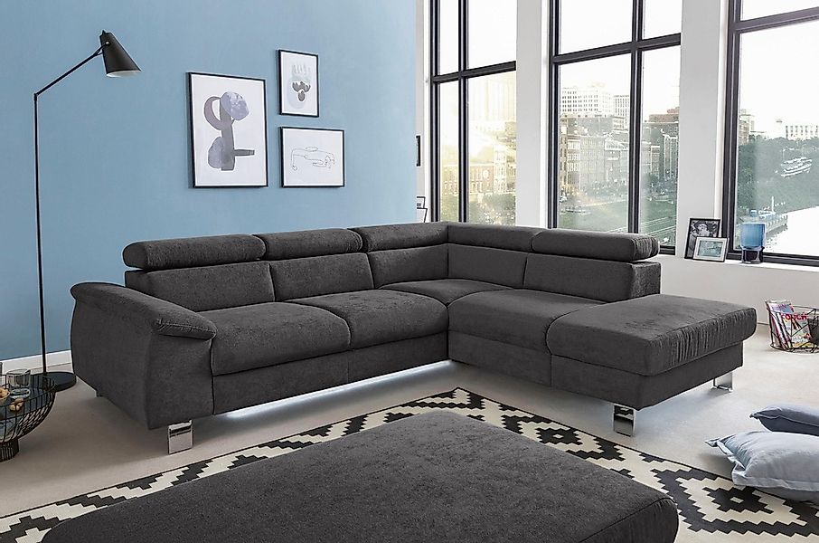 COTTA Polstergarnitur "Komaris L-Form", (Set), Set bestehend aus: Ecksofa m günstig online kaufen