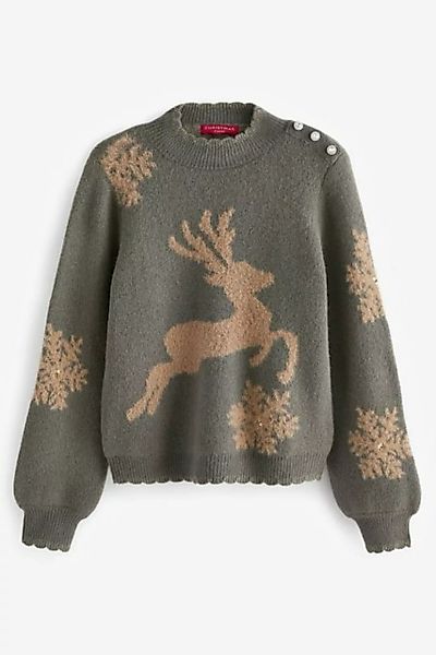 Next Rundhalspullover Weihnachtspullover (1-tlg) günstig online kaufen