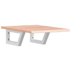 vidaXL Badezimmerspiegelschrank Waschtischplatte mit Halterung Stahl günstig online kaufen