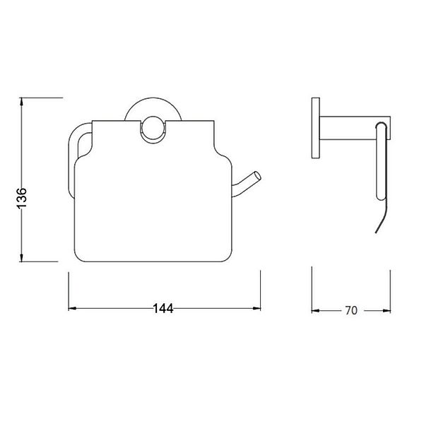 Aloni Toilettenpapierhalter CR2112-BG (1-St), Aloni Toilettenpapierrollenha günstig online kaufen