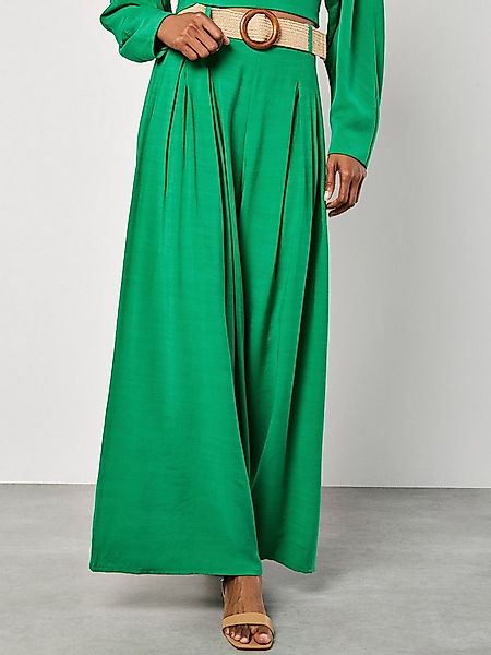 Apricot Stoffhose Palazzo-Hose (2-tlg) mit Faltengürtel günstig online kaufen