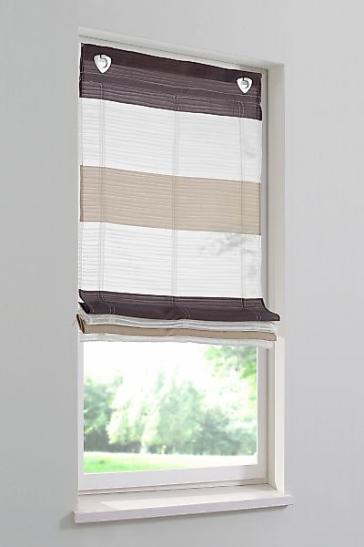 HOME WOHNIDEEN Raffrollo "Sarnia" mit Hakenaufhängung ohne Bohren günstig online kaufen