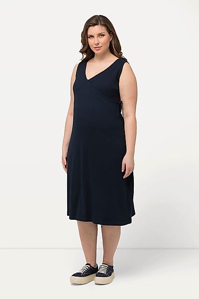 Ulla Popken Jerseykleid Bellieva-Kleid Stillfunktion Rippjersey günstig online kaufen