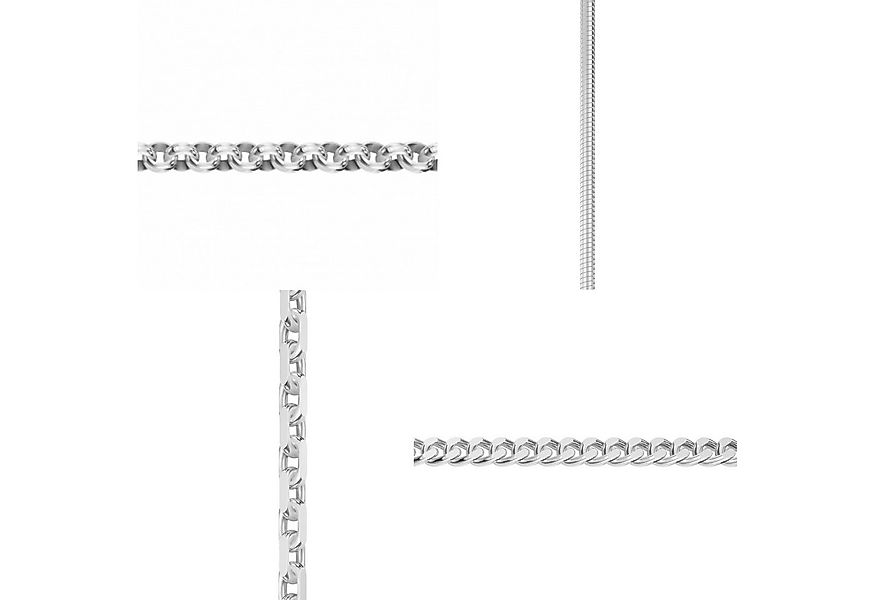 HOPLO Silberkette Silberkette Venetianerkette Breite 1,5 mm Länge 42 cm 925 günstig online kaufen