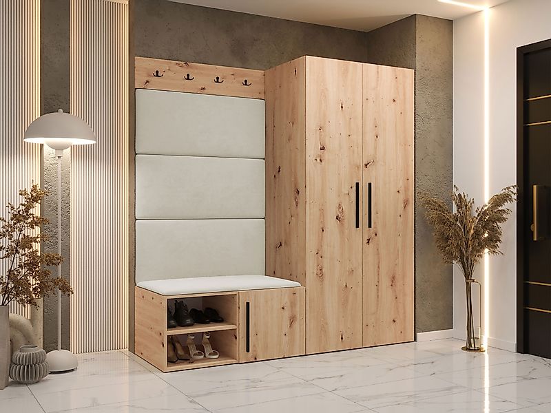 MIRJAN24 Garderoben-Set Medi I, (Drehtürenschrank, Schuhschrank, günstig online kaufen