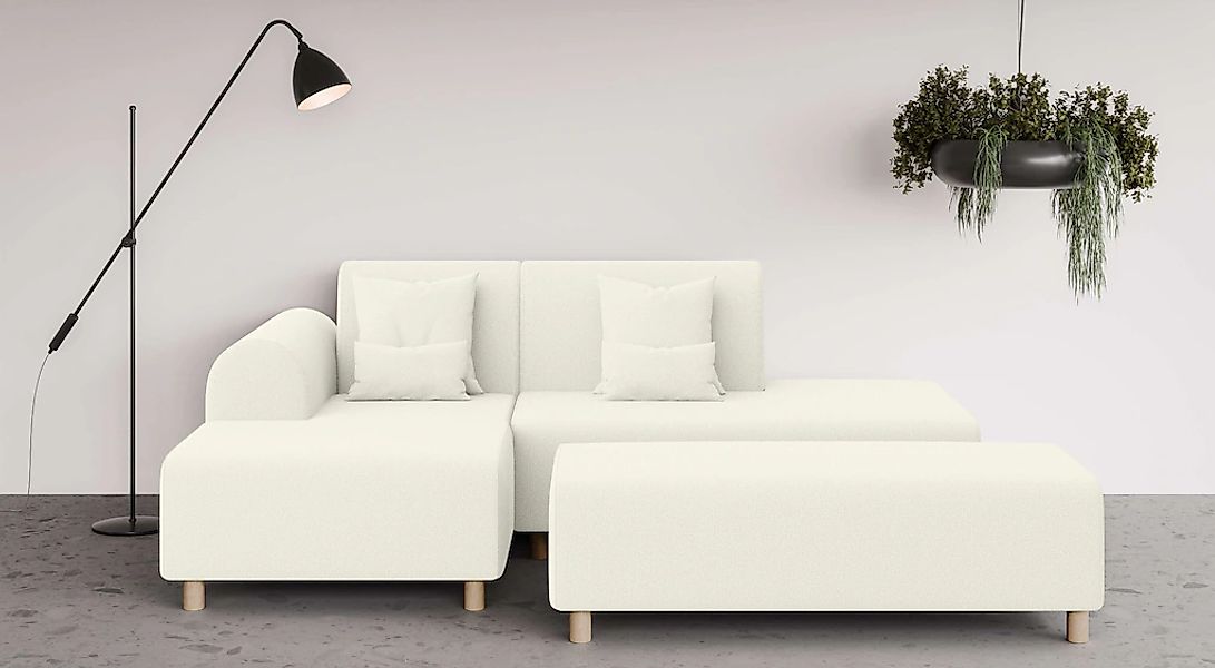 OTTO home Ecksofa "Suyala" L-Form mit Hocker günstig online kaufen
