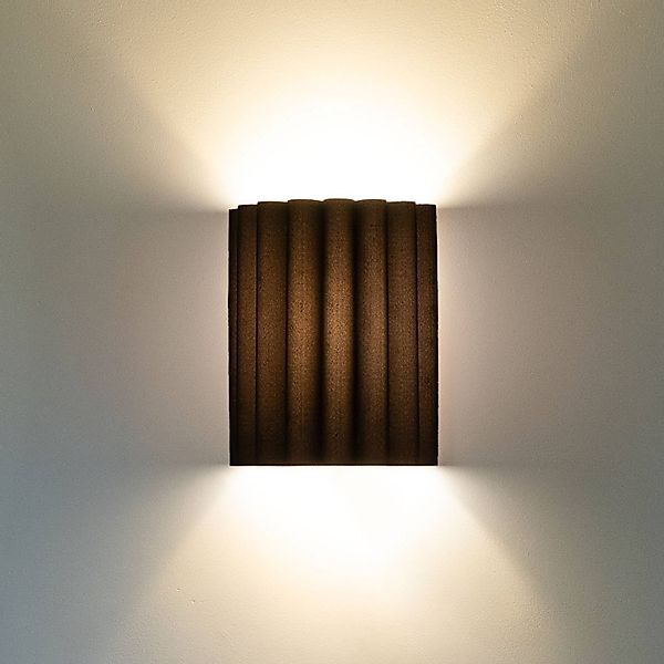 Wandleuchte Aria, schwarz, Microfaser, E27 günstig online kaufen