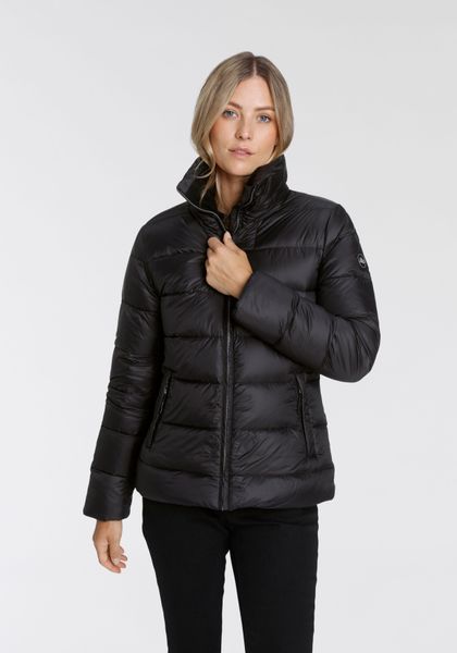 Polarino Daunenjacke ohne Kapuze für den Winter, aus leichtem Webmaterial, günstig online kaufen
