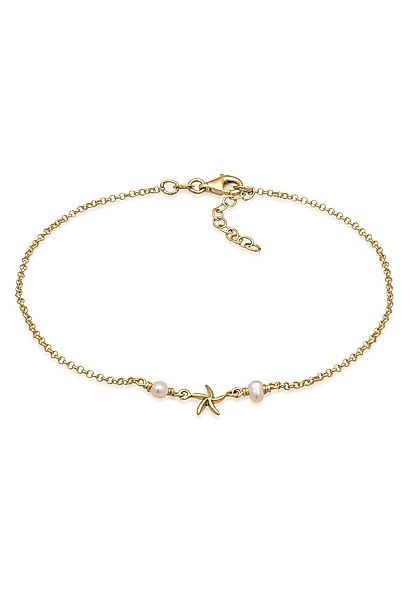 Elli Fußkette Seestern Süßwasserperle Mode 925er günstig online kaufen