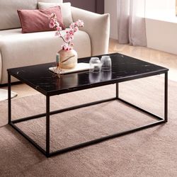 FINEBUY Couchtisch Couchtisch Sofatisch Marmor Optik günstig online kaufen