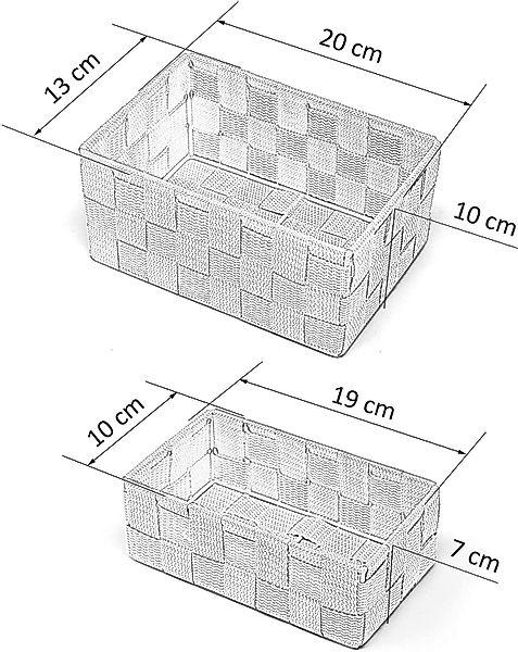 Lashuma Aufbewahrungskorb (Set, 2 St), geflochtene günstig online kaufen