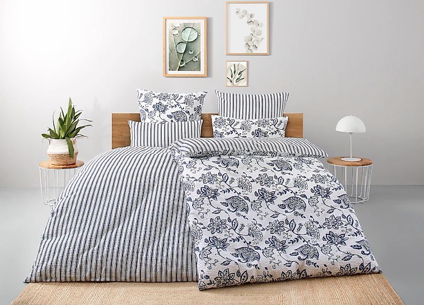 OTTO home Bettwäsche "Nordby" 2 Stk. Bettwäsche aus Baumwolle, skandinavisc günstig online kaufen