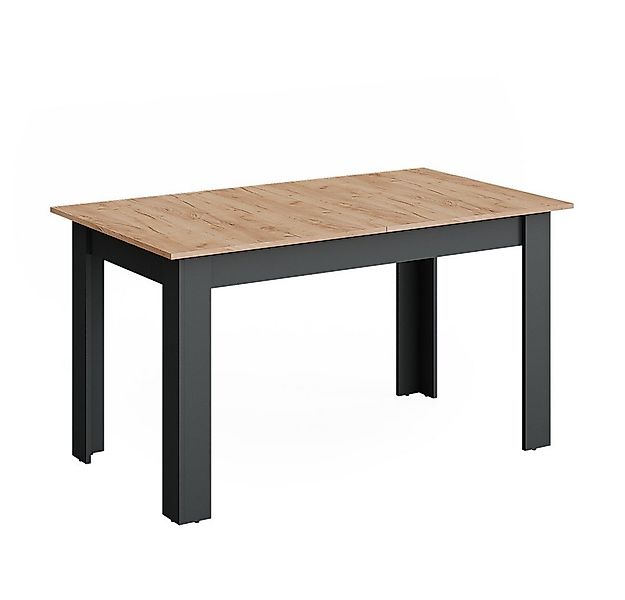 Vicco Esstisch Repose, Anthrazit/Goldkraft Eiche, 180 x 80 cm ausziehbar günstig online kaufen