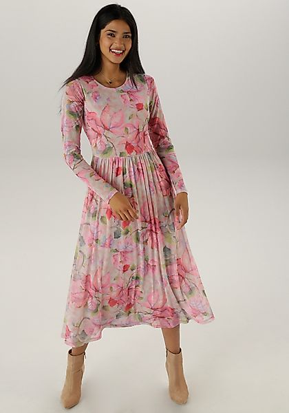 Aniston SELECTED Midikleid in Mesh-Qualität und günstig online kaufen
