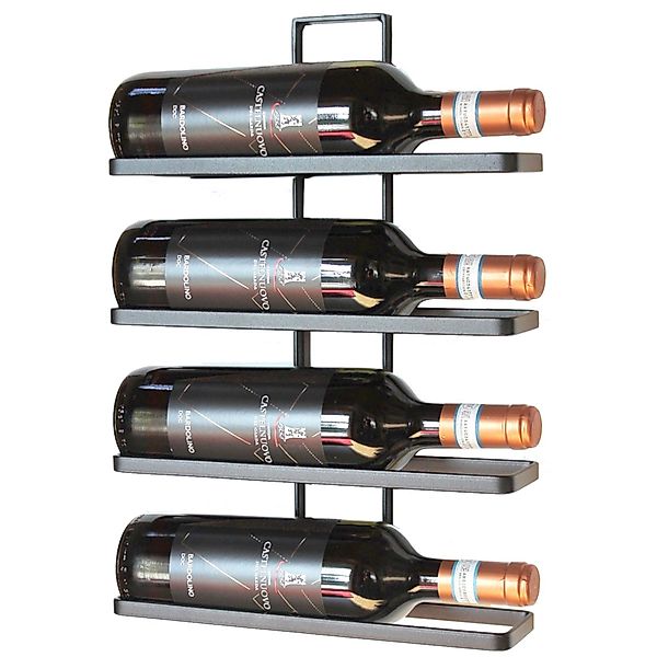 DanDiBo Weinregal 1x Metall Schwarz Wand günstig online kaufen