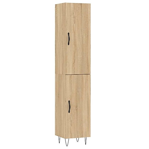 vidaXL Highboard Sonoma-Eiche 34,5x34x180 cm Holzwerkstoff 3198820 günstig online kaufen