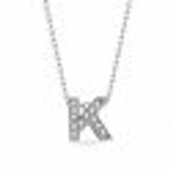 Anhänger mit Kette Buchstabe K 925/- Sterling Silber günstig online kaufen